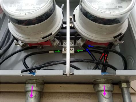 how to connect two electrical boxes panel to one meter|feed two panels from one meter.